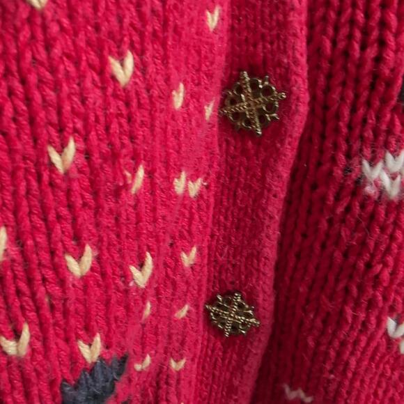 Heirloom Collectibles Christmas Sweater Bells Wreath Scottie Dog Stocking 22/24 - Picture 6 of 16